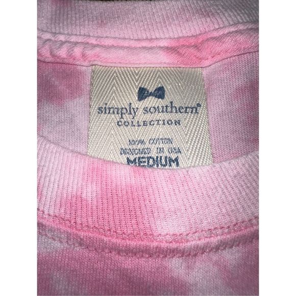 Simply Southern Breast Cancer Hope Bleached Long Sleeve Tee - Picture 5 of 5